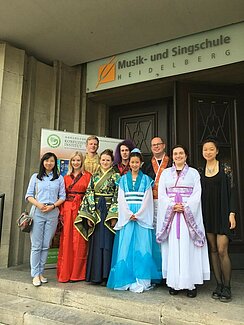 Theatergruppe der Erlanger Sinologie beim "Chinese Bridge"-Wettbewerb 2016