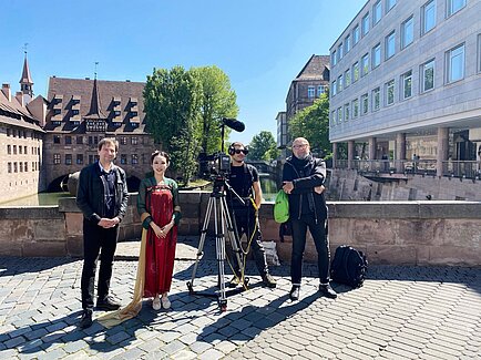 纽伦堡—埃尔兰根孔子学院教师参与城市宣传片拍摄