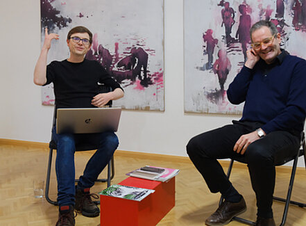 Künstlergespräch mit Lesung: Tobias Falberg und Hans-Peter Stark